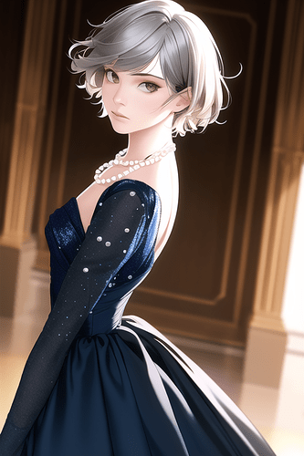detailed_1.8_very_detailed_realistic_1girl_gray_hair_short_hair_messy_hair_brown_eyes_crowd_ballroom_gown_formal_long_sleeves_long_dress_dark_blue_dress_pearl_nec_s-775979003